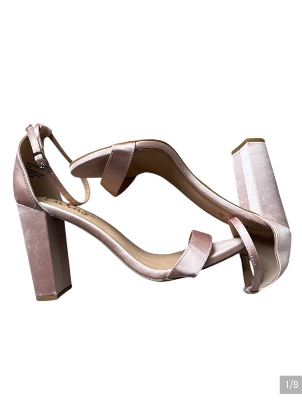 Lulu's Pink Block Heel Sandals
